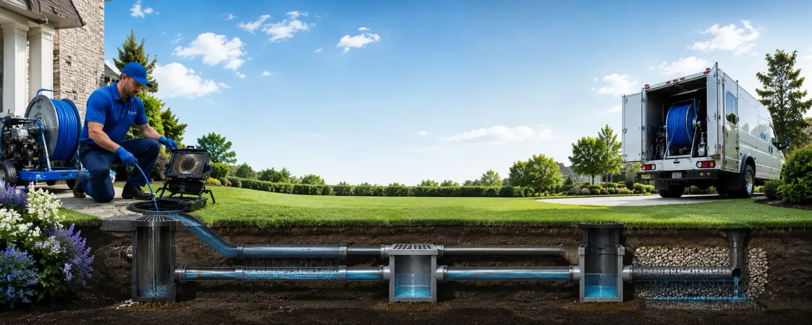 Outdoor drain cleaning information for Burnettsville, IN
